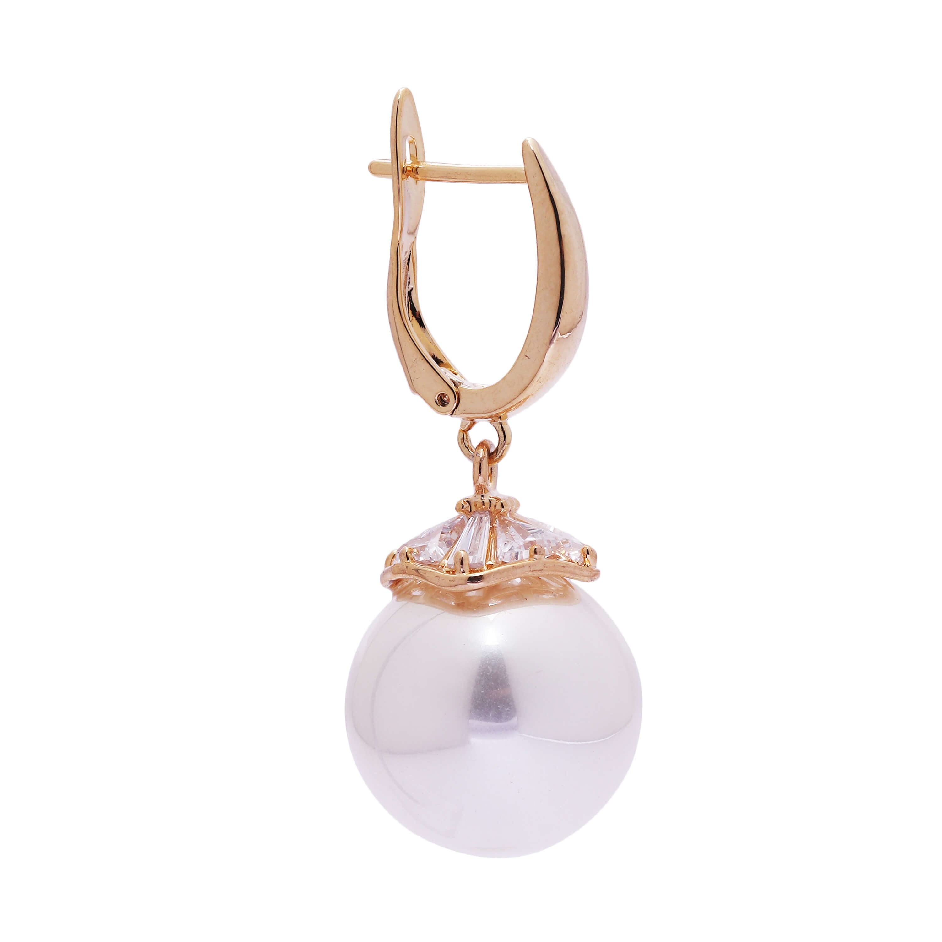 14K Yellow Gold Freshwater Pearl Paperclip Chain Drop Earrings –  effyjewelry.com